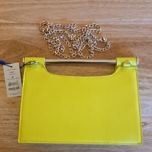 Bright Lime Yellow/ Green Chain Bag